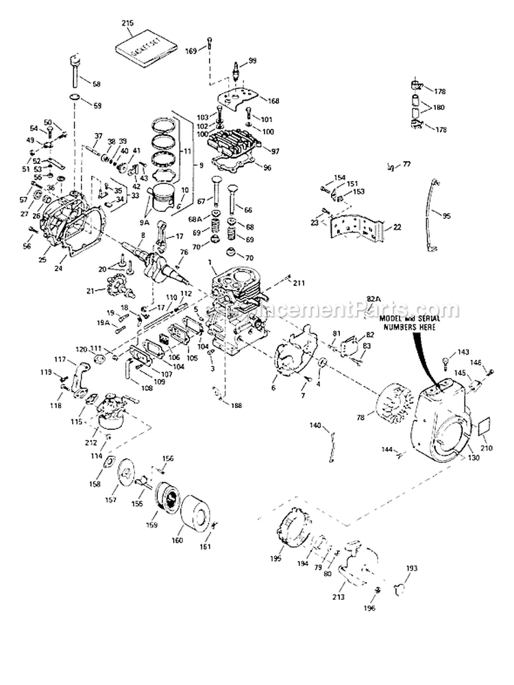 Page A Diagram and Parts List for 9116-1  Briggs and Stratton Generator
